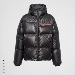Prada Light Re-Nylon hooded puffer jacket